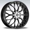 Crave Number 9 Black Machine 22 X 8 Inch Wheels