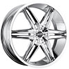 MKW Type 106 Chrome 17 X 7.5 Inch Wheel