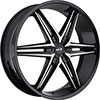 MKW Type 106 Gloss Black Machined Face 18 X 7.5 Inch Wheel
