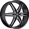 MKW Type 106 Gloss Black Machined Face 22 X 8.5 Inch Wheel