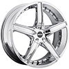 MKW Type 107 Chrome 17 X 7.5 Inch Wheel