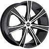 MKW Type 108 Machined Face Black Lip 22 X 9.5 Inch Wheel