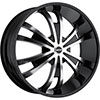 MKW Type 109 Machined Face Black Lip 22 X 9.5 Inch Wheel