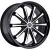 MKW Type 110 Black 18 X 7.5 Inch Wheel