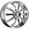 MKW Type 111 Chrome 17 X 7.5 Inch Wheel