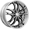 51 Fifty Madison 22 X 9 Inch Wheel (Black Face)