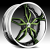 Hipnotic MAKI - Black with Green Inserts Wheel Packages