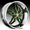 Hipnotic MAKI-Black with Green Inserts: 24 Inch