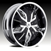 Hipnotic MAKI - Chrome with Black Inserts Wheel Packages