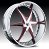 Hipnotic ROXSTAR - RED with Chrome Inserts Wheel Packages