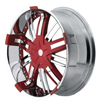 Hipnotic ZEN-Red Center w All Chrome Inserts Wheel Packages