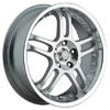 Akuza 421 Silver 18 X 7.5 Inch Wheel