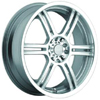 Akuza 424 Silver 18 X 7.5 Inch Wheel