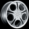 Akuza Aka 272 Silver Machined Lip 14 X 6 Inch Wheel