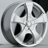 Akuza Aka 449 Silver 14 X 6 Inch Wheel