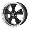 American Racing  AR105 Torq Thrust M 17X9 Gloss Black With Machined Lip