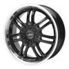 American Racing  AR363 Haze 17X7.5 Gloss Black With Diamond Cut Lip