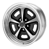 American Racing  AR500 15X8 2-Piece Gloss Black/Polished With Polished Rim