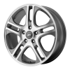 American Racing  AR887 Axl 15X6.5 Dark Silver With Mach Face