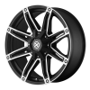 American Racing  AX193 Axe 18X8.5 Satin Black With Machined Face