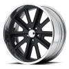 American Racing VN407 Shelby Cobra SL 18X12 Two-Piece Hot Rod Black Center Polished Barrel