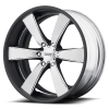 American Racing VN476 Slate 20X10 Two Piece Brushed Center with Painted Barrel