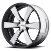 American Racing VN476 Slate 20X9 Two Piece Brushed Center with Painted Barrel