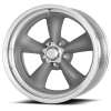 American Racing VNCL205 Classic Torg Thurst 11 15X4 Mag Gray with Center Polished Barrel