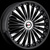 Avenue type 536 Black with Chrome Inserts 20 X 8.5 Inch Wheel