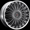 Avenue Type 536 Chrome with Black Inserts Wheel Packages