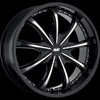 Avenue Type 605 Black with Machined Face Wheel Packages