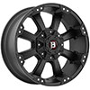 Ballistic Morax 845 Flat Black 17 X 9 Inch Wheel