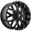 Ballistic Tank 853 18X9 Gloss Black Milled