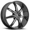 BBY 946 20X8.5 Gloss Black Machined