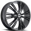 BBY 956 22X9 Black Machined