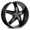 Black Diamond Number 15 24X10 Black with chrome v-insert