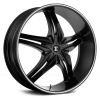 Black Diamond Number 15 24X10 Black with Machined Stripe