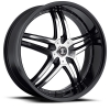 Black Diamond Number 17 17X7 Black Machined