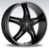 Black Diamond Number 5 20X8 Black