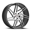 Blaque Diamond BD-1 22X10.5 Matte Graphite with Machined Face