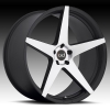 Blaque Diamond BD-300 22X10.5 Matte Black with Machined Face