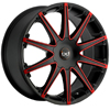 Blaque Diamond Dust - Red 19 Inch Wheels