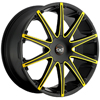 Blaque Diamond Dust - Yellow 24 Inch Wheels