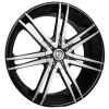 Borghini B20 26X10 Black Machined with Aluminum Cap