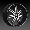 Borghini BW B14M 20 X 8.5 Inch Black Machined Wheel