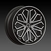 Borghini BW B17 18 X 7.5 Inch Black Machined Wheel