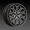 Borghini BW B17 20 X 7.5 Inch Black Machined Wheel