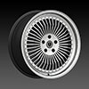 Borghini BW B21 18 X 7.5 Inch Black Machined Wheel