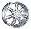 Borghini BW B14 24 X 10 Inch Chrome Wheel