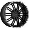 Cratus CR008 24X9.5 Gloss Black Machined Pinstripe
